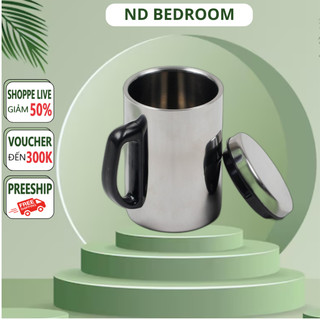 Ca giữ nhiệt inox 500ml- ly uống nước inox 2 lớp giữ nhiệt 500ml