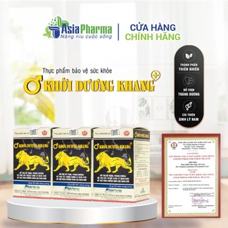  Viên uống bổ thận tráng dương Khởi Dương Khang Asia Pharma hỗ trợ sinh lý nam - Hộp 30 viên