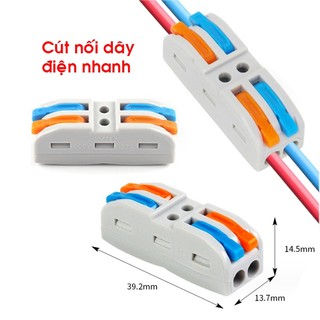 Cút nối dây điện đôi 2 pha 2 cổng vào 2 cổng ra pct-222 32a