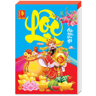 Lịch bloc đại lỡ lịch tết 2024 treo tường kích thước 13x19cm