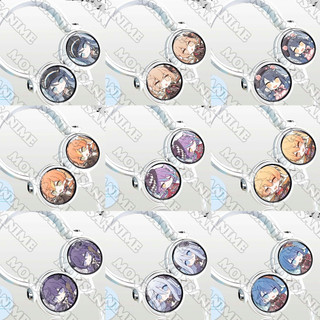 Tai nghe chụp project sekai ver chibi đầu to in hình game anime chibi cắm dây tiện lợi thời trang