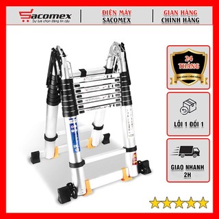 Thang nhôm rút gọn đôi chữ A Hakawa HK-250 - Hàng chính hãng, bảo hành 24 tháng