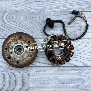 Bộ vô lăng mâm lửa sport 110cc hàng cũ