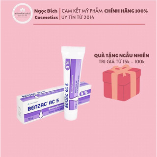 Kem giảm mụn Benzac AC 5% Benzoyl Peroxide - Galderma chính hãng
