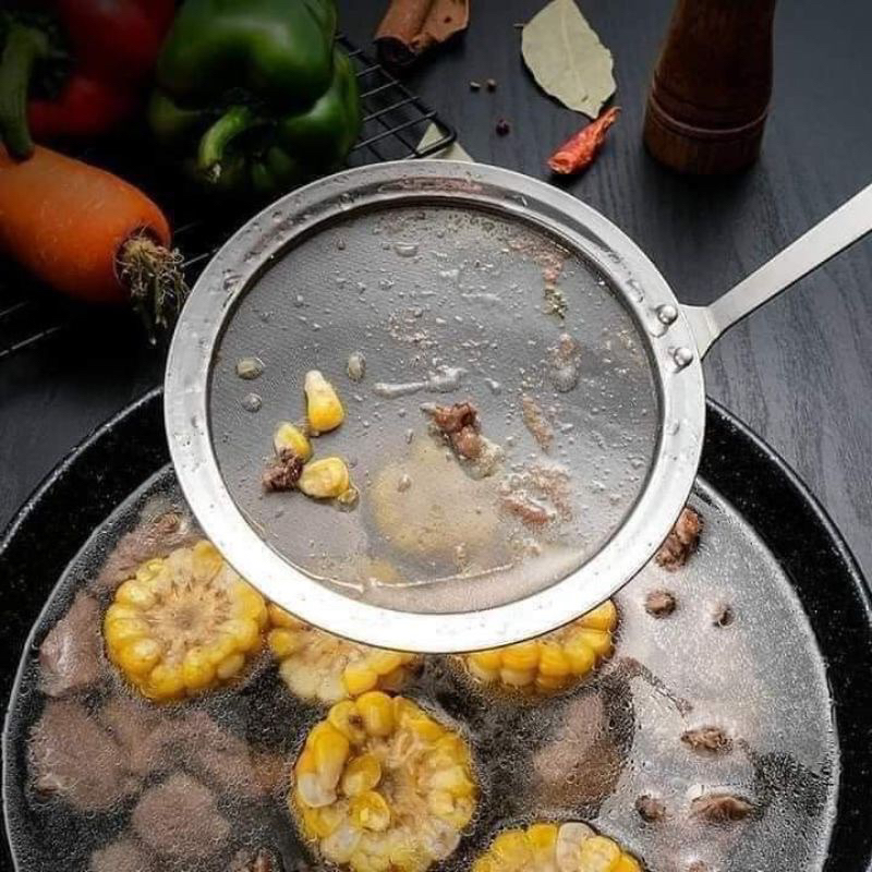 Muôi lọc dầu inox,tách mỡ ,lọc bọt,lọc cặn tiện lợi