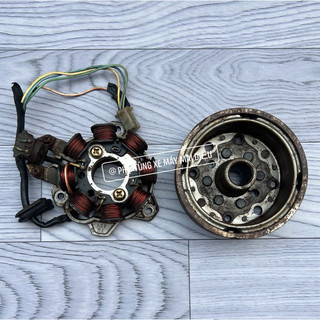 Bộ vô lăng mâm lửa sport 120cc hàng cũ
