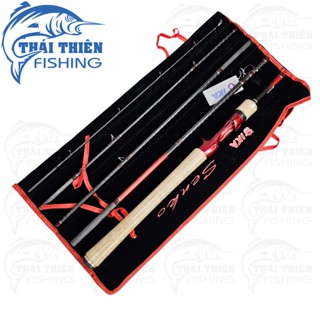  Cần Lure Ika Senko 5 Khúc Máy Đứng Khoen Fuji Pat Hãng Phôi Carbon Xoắn Thân Rỗng Cán Hở 