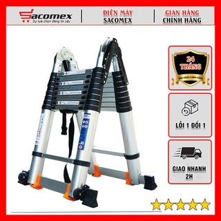 Thang nhôm rút gọn đôi chữ A Hakawa HK-256 - Hàng chính hãng, bảo hành 24 tháng