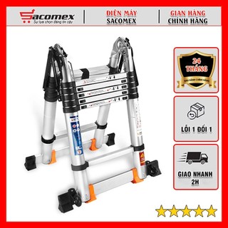 Thang nhôm rút gọn đôi chữ A Hakawa HK-238 - Hàng chính hãng, bảo hành 24 tháng