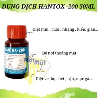 HANTOX 200 - 50ml diệt Ve Chó, Bọ Chét, Rận,....