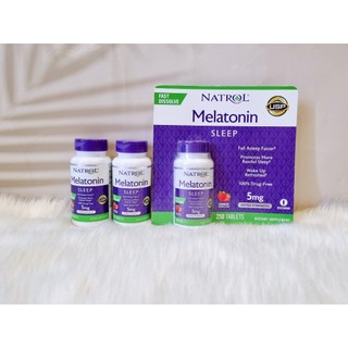 Kẹo ngậm ngủ ngon Natrol Melatonin 5mg-250 viên.