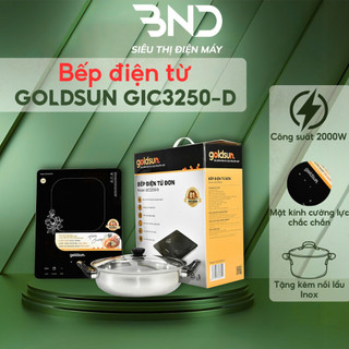 Bếp điện từ Goldsun GIC3250-D - Bếp từ công suất 2200w tặng nồi lẩu inox bảo hành 12 tháng dienmaybnd