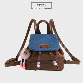 Balo nữ balo thời trang balo mini balo bạc balô đi chơi bling bling size 19 kèm móc khoá CATTIE CB022