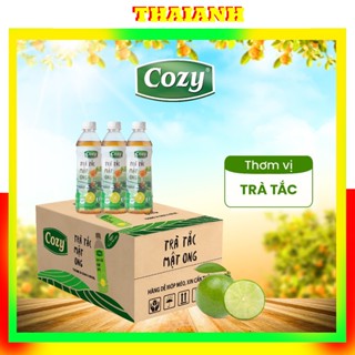 Thùng 24 Chai Trà Cozy Trà Tắc Mật Ong Uống Liền 350ml/455ml Hương Vị Tươi Mát Ngon Rõ Vị-TháiAnh