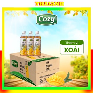 Thùng 24 Chai Trà Cozy Trà Olong Xoài Uống Liền 350ml/455ml Hương Vị Tươi Mát Ngon Rõ Vị-TháiAnh