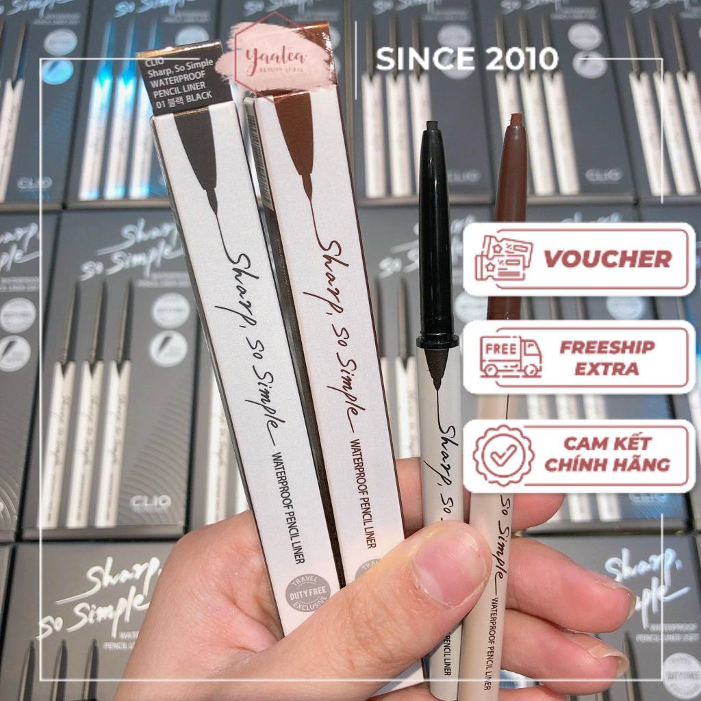 [NEW] CHÌ KẺ MẮT CLIO SHARP SO SIMPLE WATERPROOF PENCIL LINER