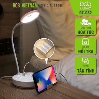 Đèn Bàn Tích Hợp 4 Ổ Cắm Điện Đa Năng Có Đầu Ra USB Dây Đèn Bàn Dài 0.8m DZ-030 DZ-031 DZ-032