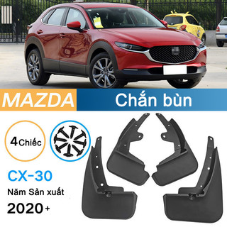 Bộ 4 chắn bùn xe mazda cx30 2021 2022 2023. chất liệu nhựa dẻo, độ bền cao, dễ dàng lắp đặt