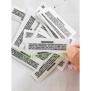 Tem waring trắng trong nhám in uv mực nổi