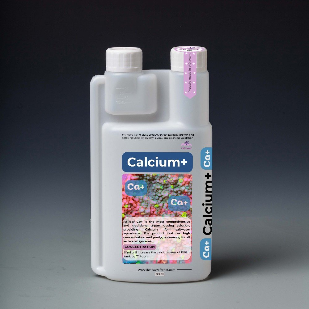 FitReef Ca+ dung dịch tăng Ca tăng đa lượng Calcium (canxi) cho hồ nước mặn - san hô cá biển