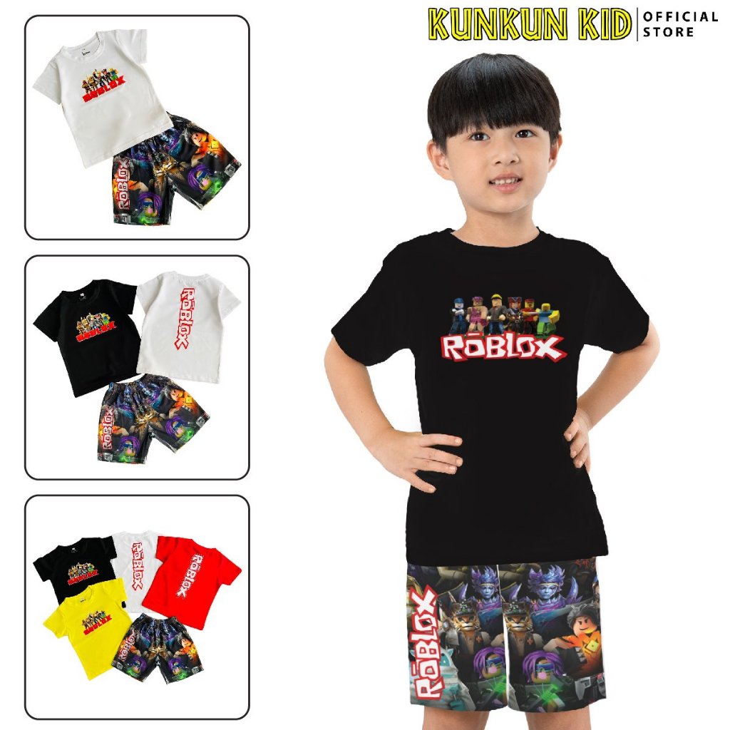 Áo bé trai cotton in 3D hình Roblox Kunkun Kid ACT0003 (Quần mua riêng)