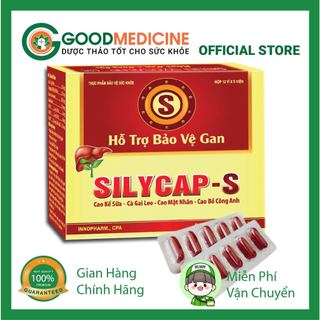 Silycap S - Hỗ trợ giải độc gan, bổ gan, tăng cường chức năng gan. Hộp 60 Viên, Hàng chính hãng