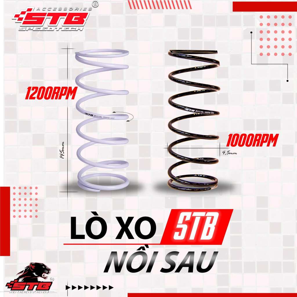 Lò xo nồi sau STB thay thế lò xo zin Honda Vario, Air Blade ,Click ,PCX, ADV 125/150