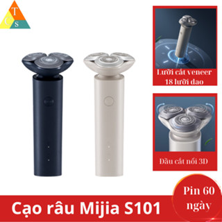 Máy cạo râu Xiaomi S101 3 đầu cắt 3D nổi độc lập, 18 lưỡi kép, sạc USB-C, chống nước IPX7