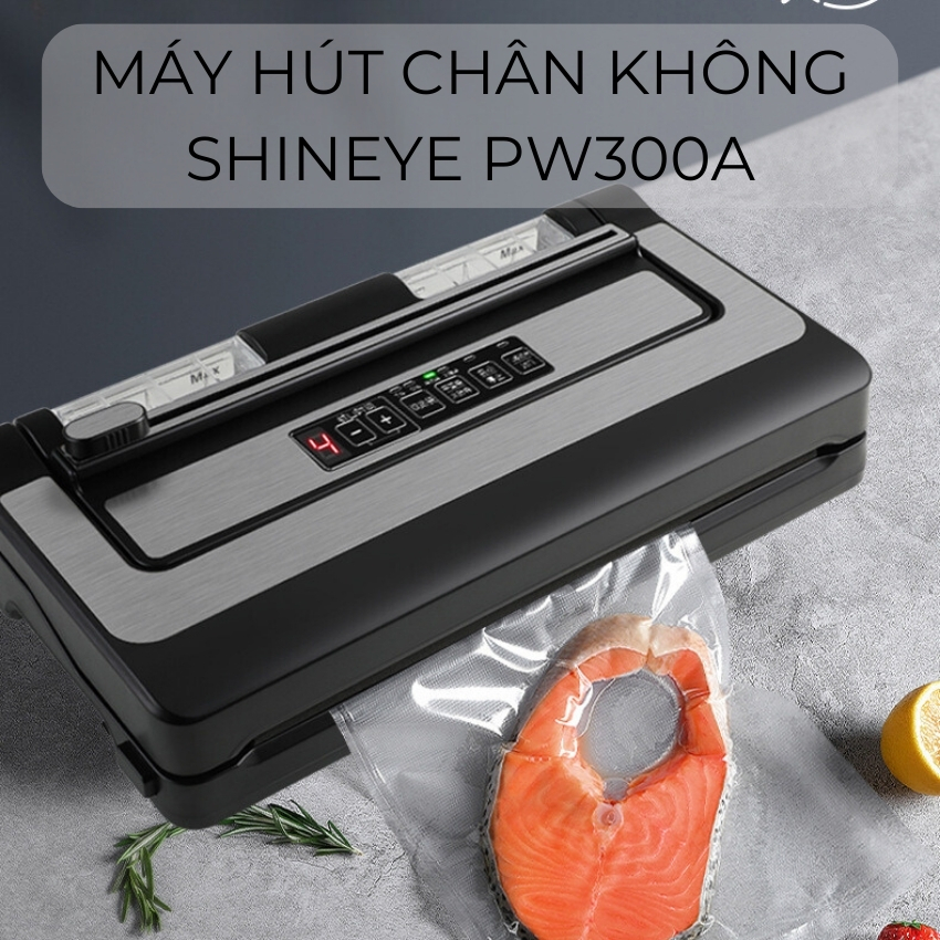 Máy hút chân không PW300A ShineYe - Hàng chính hãng - Hút tự động không kén túi an toàn, tiện lợi dành cho hộ kinh doanh