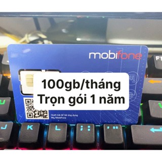 Sim 4G MobiFone 100gb/tháng - trọn gói 1 năm