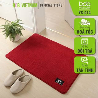 Thảm chùi chân lông nhung len thấm hút tốt khổ 40x60cm loại cao cấp ys-014