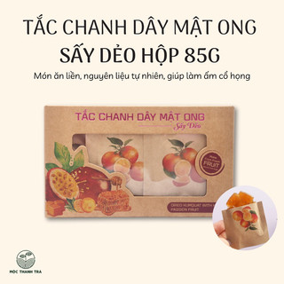 Tắc chanh dây mật ong sấy dẻo 123Farm hộp giấy 85gr