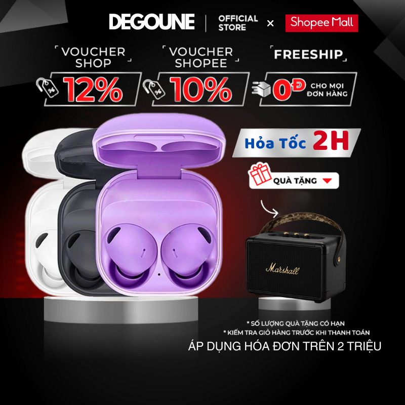 Tai Nghe Không Dây Bluetooth Buds 2 Pro DEGOUNE , Chống Thấm Nước Âm Thanh Tuyệt Vời