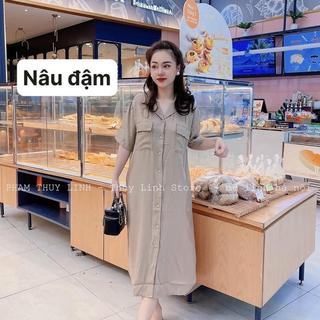 D30 Đầm Sơ Mi Suông Dài