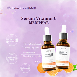 [Mã COSBAUH3 giảm 8% đơn 300K] {CHÍNH HÃNG} Serum Vitamin C MEDIPHAR sáng da, đều màu, chống lão hoá 30ml
