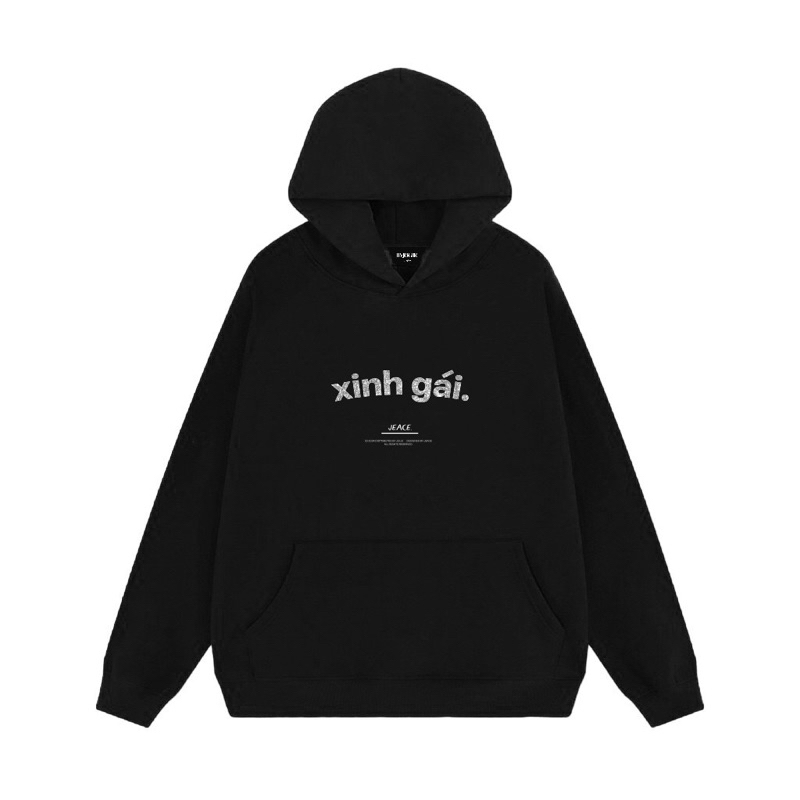 Hoodie nỉ bông form suông Xinh Gái Byjolievn