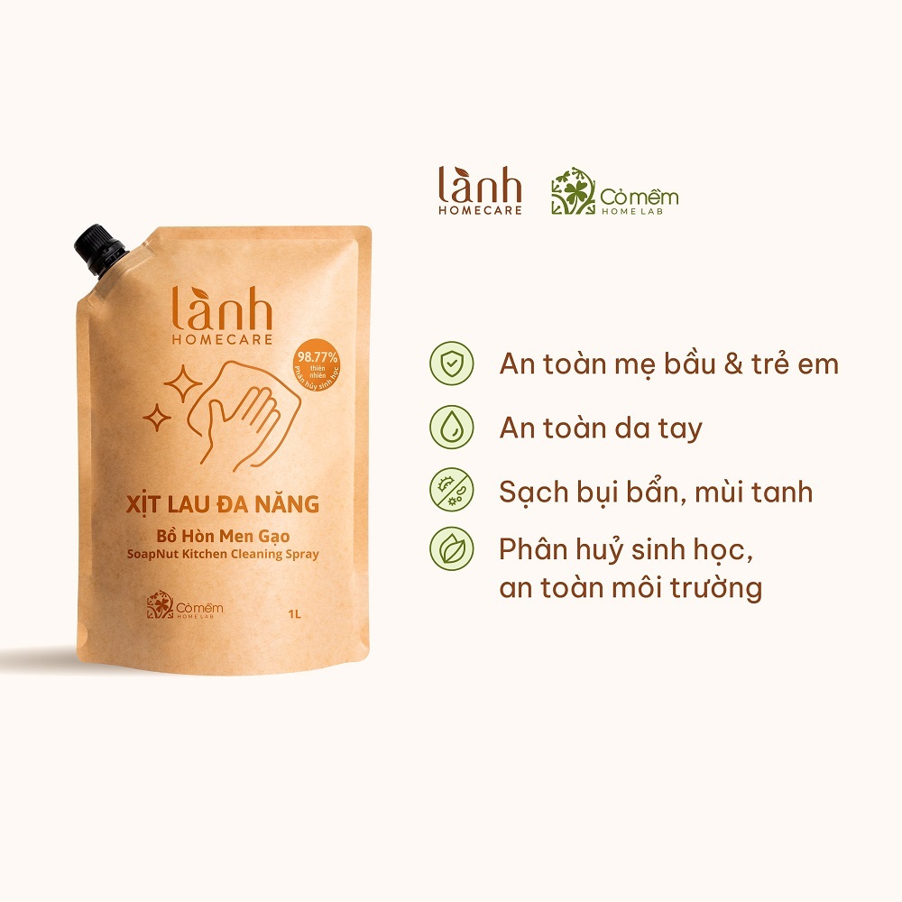 [Sản phẩm Tặng không bán] Túi 1 Lít LÀNH Homecare
