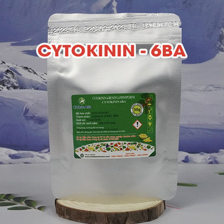 Cytokinine 6BA 98% (kích chồi, bật búp, kích thích hình thành quả) túi 50g - tặng kèm dung môi