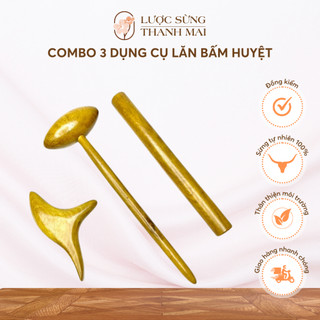 Dụng cụ bấm huyệt, Lăn Chân Gỗ Thơm Kích Thích Lưu Thông Khí Huyết | LƯỢC SỪNG THANH MAI