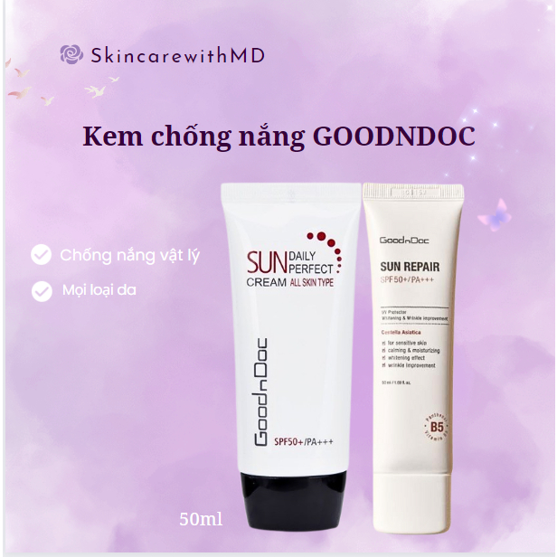 Kem chống nắng vật lí GOODNDOC 50ml