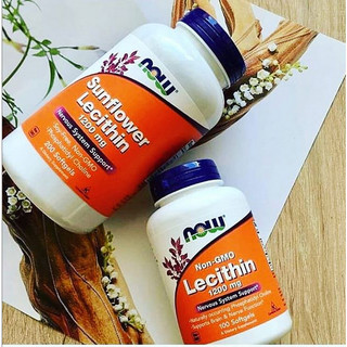 Viên nhộng chống tắc tia sữa NOW Lecithin USA 1200mg