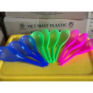  Môi cơm nhựa Việt Nhật 2853 Thìa nhựa cơm canh dùng đám cưới quán ăn bền đẹp muỗng nhựa Vá nhựa bền đẹp 