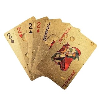 Bộ bài TÂY mạ vàng