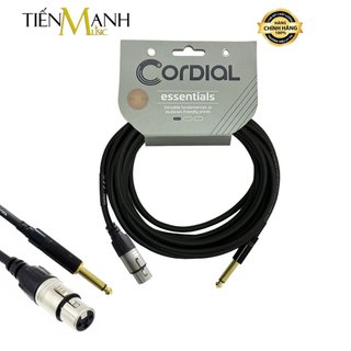 Dây cáp micro karaoke cordial rean xlr canon cái sang 6ly ts mono ccm x fp dài 5m, 7.5m, 10m ccm5fp