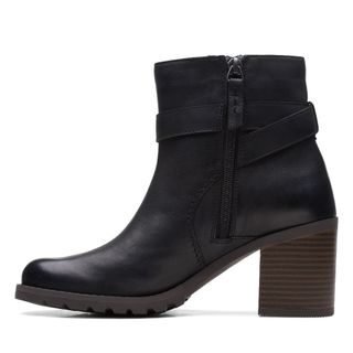 Giày Bốt Cao Gót Da Nữ Clarks - Clarkwell Hall