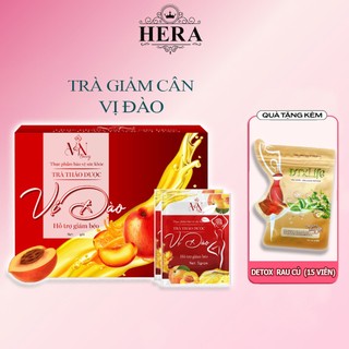 Trà giảm cân vị đào - mỹ phẩm đông anh - giảm cân collagen x3