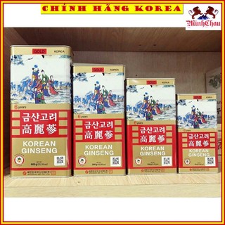 Sâm Củ Khô Hộp Thiếc Cao Cấp, Hồng Sâm Khô Hộp Sắt Bio Hàn Quốc, minhchau