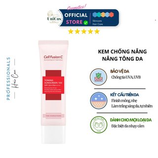 Kem Chống Nắng Bảo Vệ Da Cell Fusion C - Chống Nắng Nâng Tone Mỏng Nhẹ Sáng Da PA+ - Chống Nắng Cấp Ẩm An Toàn 50ml