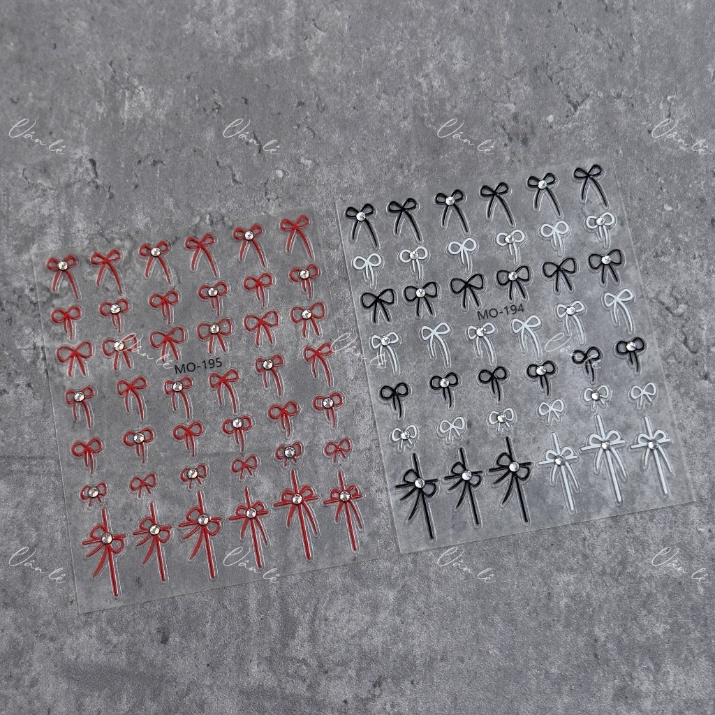 Sticker nail 5D lụa nổi trang trí móng tay Nail