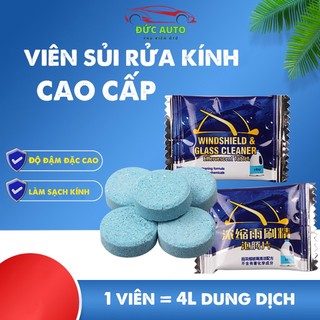 Combo 100 Viên Sủi Rửa Kính Ô tô Viên Pha Nước Làm Sạch Vết Bẩn Chuyên Dụng Cho Kính Xe Hơi (1 Viên = 4L Nước)